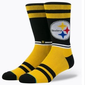 Pittsburg Steelers Stance Sideline Men's Crew Sock